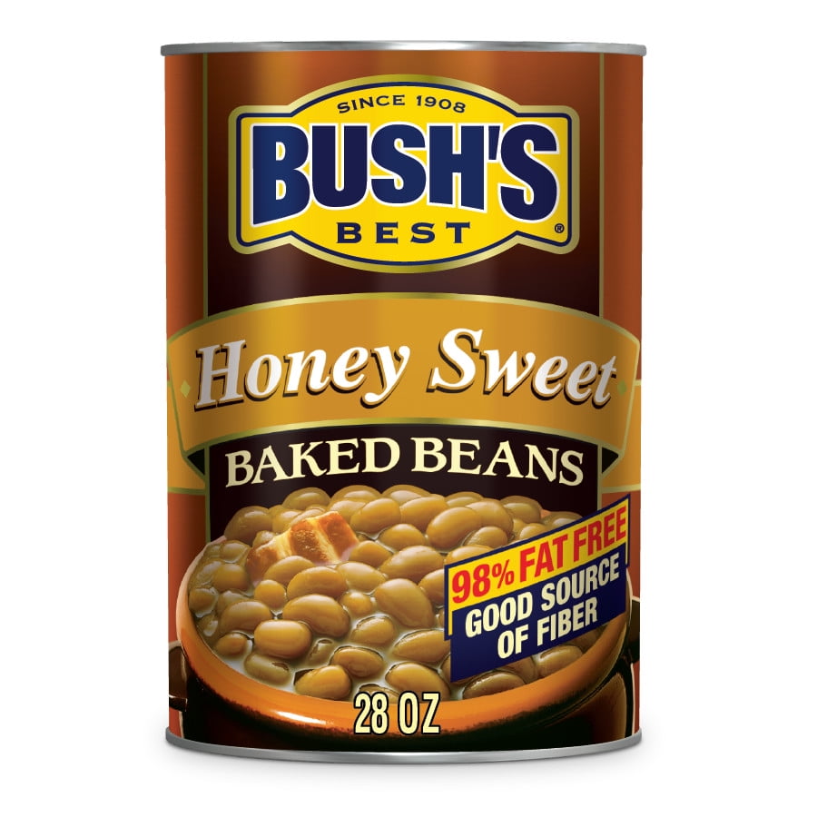 Bush's Honey Sweet Baked Beans, Canned Beans, 28 oz