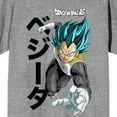 thumbnail image 2 of Dragon Ball Super Vegeta Kanji Men's Athletic Heather Crew Neck Short Sleeve T-shirt-XS, 2 of 7
