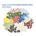 thumbnail image 2 of 200g/7.05oz(Approx. 155-170pcs) Porcelain Mosaic Tiles 1-2.5cm 0.4mm Thickness Ceramic Mosaic Stones DIY Mosaic Craft Material, 2 of 6