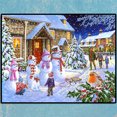thumbnail image 3 of Diamante pintura Wdftyju Navidad completo taladro redondo punto de cruz bordado artesanal, 3 of 9