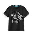 thumbnail image 1 of Felwors Girls Soft Short Sleeve Crew Neck T Shirts 6 Color Printed T Shirt, 1 of 5