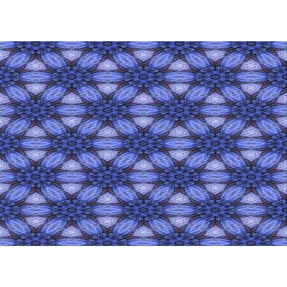 Ahgly Company Indoor Rectangle Patterned Sky Blue Dress Blue Area Rugs, 2' x 3'
