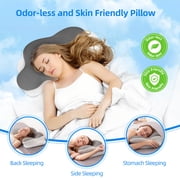 Cotiro Cervical Neck Pillow,Queen Brown, Adult, 15Lx7W, 3.08 Lb