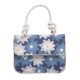 thumbnail image 1 of Bolso bandolera de piel sintética con estampado de flores frescas para mujer, estilo vintage, informal, con cadena, 1 of 3