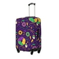 thumbnail image 2 of Kdxio Mardi Gras and Donuts Pattern Luggage Cover for Travel,Elastic and Durable,Fits 18-32 Inch,Anti-Scratch Suitcase Protector, 2 of 9