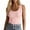 AO15_Pink, variant on Lumtrix Tank Tops for Women 2026 Casual Square Neck Summer Tee Ribbed Slim Fitted Camisole Sleeveless Workout Shirts Red XL