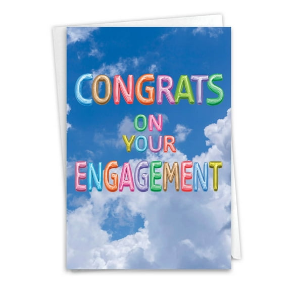 1 Engagement Card with Envelope - Messages Engagement C5651MENG