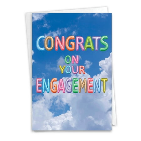 1 Engagement Card with Envelope - Messages Engagement C5651MENG