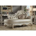 thumbnail image 5 of Acme Vendome CHAISE W/2 PILLOWS Synthetic Leather & Antique Pearl Finish, 5 of 5