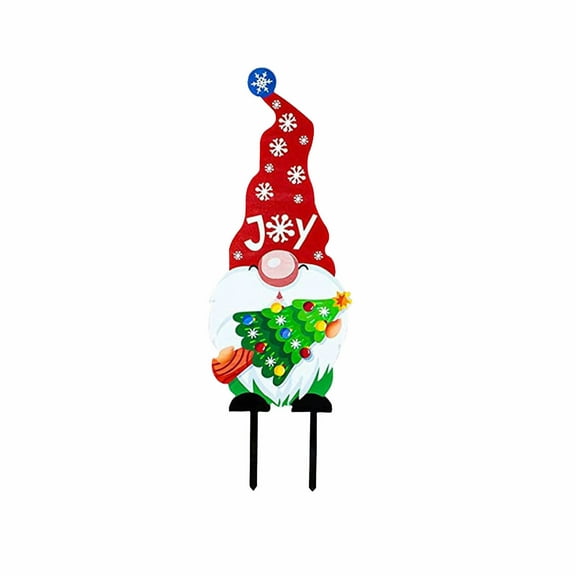 Christmas Home & Garden Decor Christmas Decoration Garden Stakes Gnomes Planting Ornaments Floor Insert, Indoor/Outdoor Xmas Lights and Festive Holiday Display