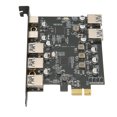 thumbnail image 2 of PCI E to USB Expansion Card 7 Ports 5Gbps USB PCI Express Card with 2 Rear USB 3.0 Ports for Windows Xp for OS X for Linux, 2 of 12