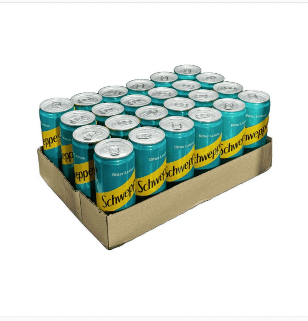 Schweppes Original Bitter Lemon, Carbonated Drink, 330ml Can