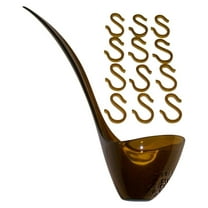 Amber Plastic Punch Bowl Set - Ladle & 12 Cups - Party Drinkware - Wedding & Event Supplies - Durable & Non-Scratch - 6oz Capacity