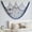 Blue, variant on QualiVow Ocean Theme Fishing Net Decoration, Sky Blue Cotton Wall Hanging Decor with 12 Nautical Ornaments for Coastal Beach Home, 78.7 x 39.4 In