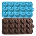 thumbnail image 1 of Molde de silicona con forma de corazón de diamante 3D, 15 rejillas, bandeja de silicona para hornear pasteles, mousse de chocolate y postres., 1 of 8