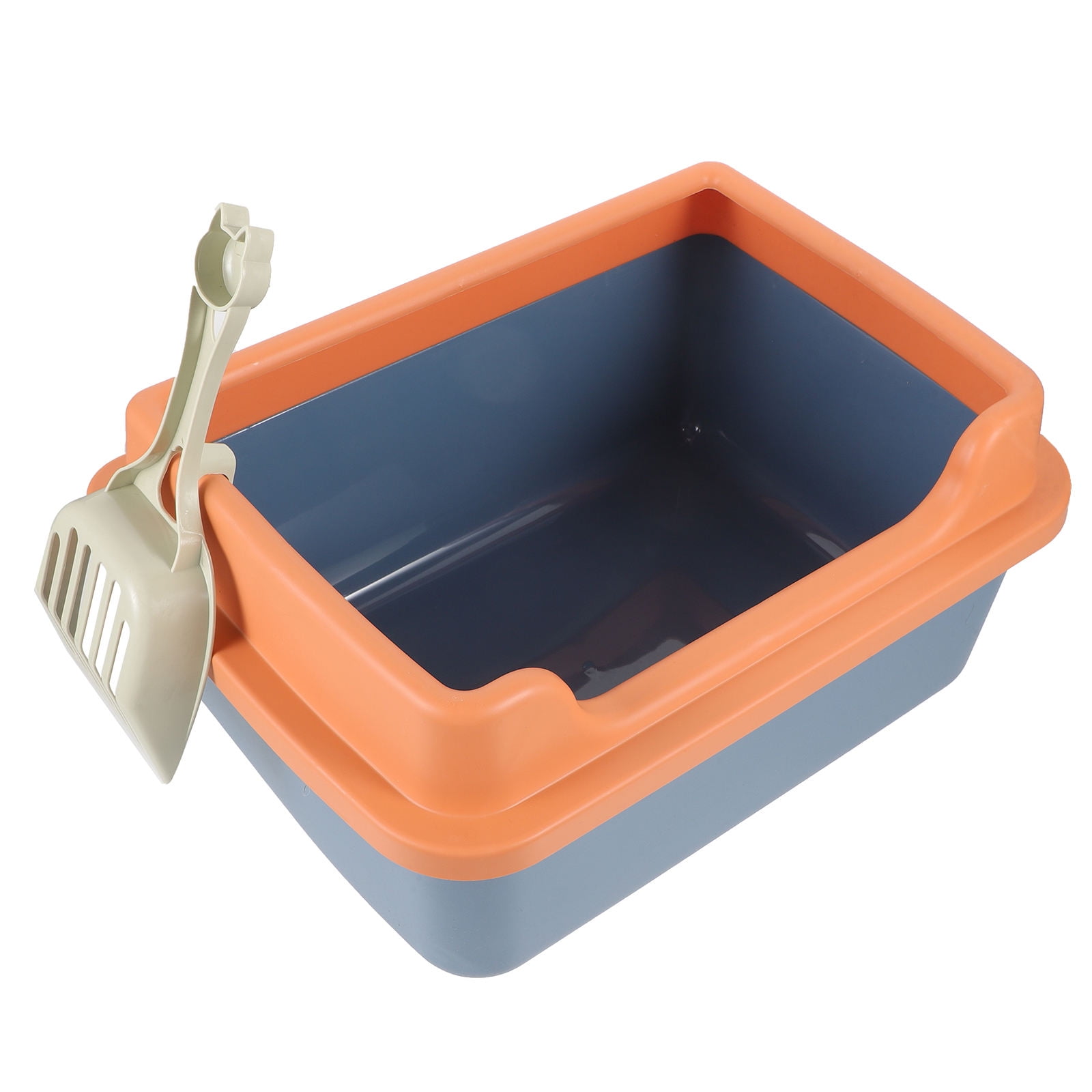 ULTNICE 1 Set of Cat Toilet Litter Box with Spill-Proof Design for Living Room Use