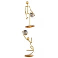 thumbnail image 1 of Figuras De Bolas De Cristal De 2 Piezas Con Adornos De Soporte De Metal Para Mesa De Oficina, 1 of 6