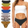 thumbnail image 1 of Traje de baño sin costuras para niñas, bragas menstruales, Bikini de leopardo Sexy a prueba de fugas de 4 capas, traje de baño de verano de absorción rápida, 1 of 3