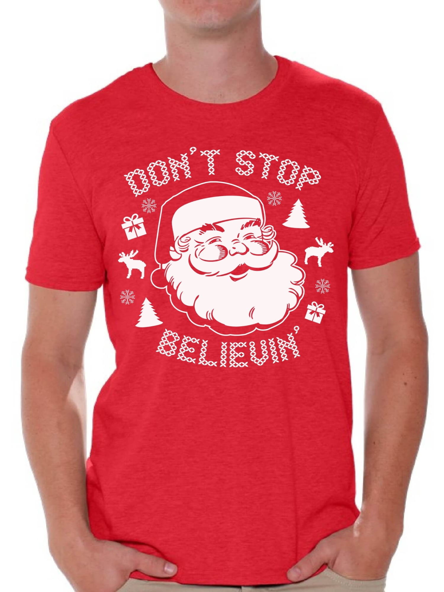 Awkward Styles Dont Stop Believin Christmas Tank Top