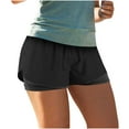 thumbnail image 4 of Smaickrr Summer Athletic Shorts for Women High-Waisted Drawstring Elastic Pockets Shorts Gym Workout Running Lounge Shorts Double Layer Shorts, 4 of 9