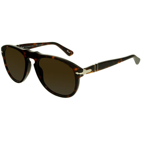 Persol - Persol Men's PO0649-24/57-52 Brown Oval Sunglasses - Walmart.com
