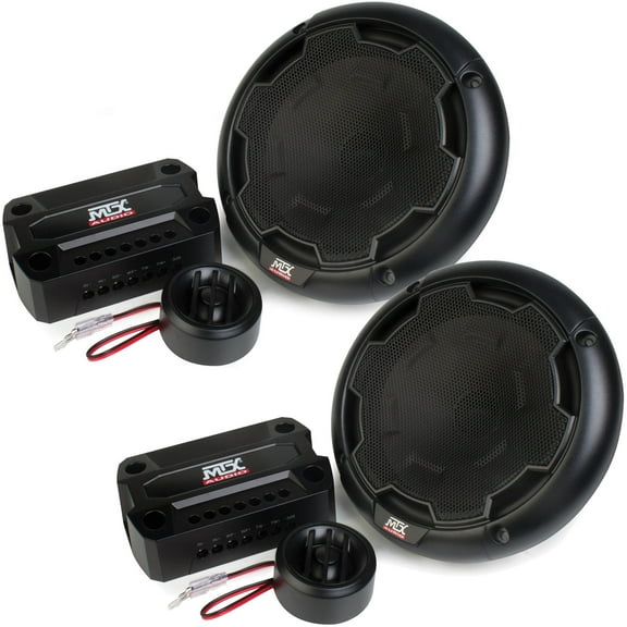 MTX Audio THUNDER61 Thunder Series 6.5", 2-Way, 90W RMS 4-Ohm Component Speaker Pair