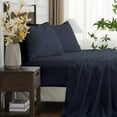 thumbnail image 2 of Hitime 5 Pieces Microfiber Split King Sheet Set, Deep Pocket Fit 16", Breathable Super Soft Luxury Hotel Style Home Decor Split King Size Sheet Set, Gift for Women, Men, 2 of 9