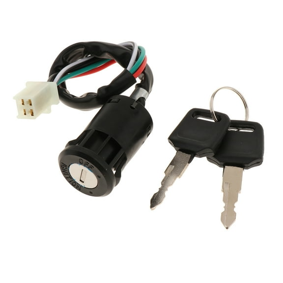 Ignition Key Switch 4 Wires With two keys Set Great For ATV 110CC,125CC,150CC