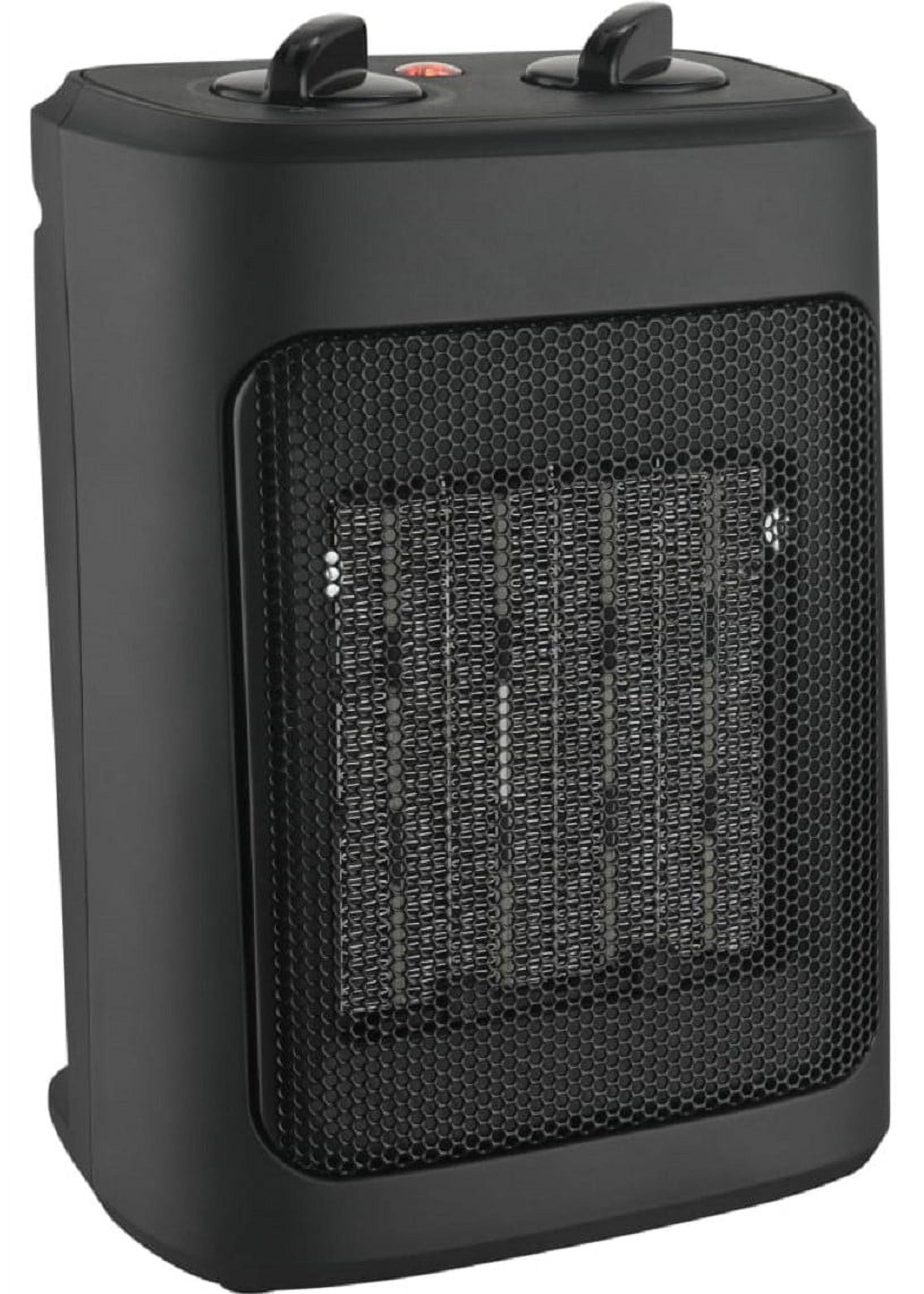 Mainstays 1500W Ceramic Fan-Force Electric Space Heater, WSH10C2ABB, Black  - Walmart.com
