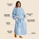 thumbnail image 2 of Manta portátil con capucha Bedsure Sherpa para mujer Dream Blue, 2 of 6