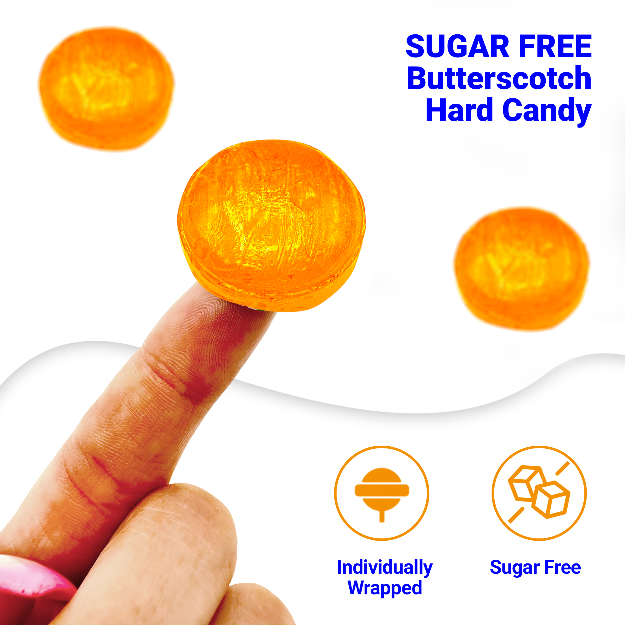 Fusion Sweets Sugar Free Butterscotch Candy, 2 lb Bag photo 3