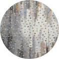 thumbnail image 2 of Addison Rugs Mayfield Premium Machine Washable Transitional Geometric Gray Round Rug, 8' x 8', 2 of 6
