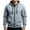 Light Gray, variant on Domuza Mens Zip Up Hoodie Casual Stylish Long Sleeve Drawstring Hooded Sweatshirt Fall Winter Thermal Baggy Solid Outerwear with Pockets Black L