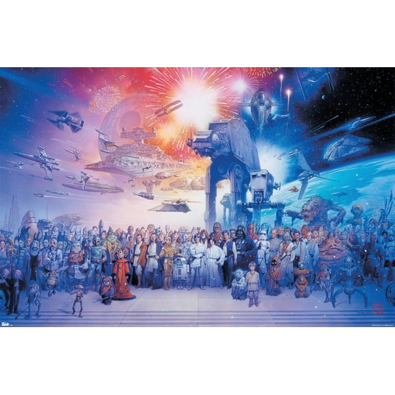 Star Wars: Saga - Galaxy Wall Poster, 22.375" x 34"