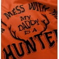 thumbnail image 4 of Don't Mess With Me Daddy's A Hunter Youth T Shirt Tee Girls Infant Toddler Brisco Brands 3T, 4 of 5