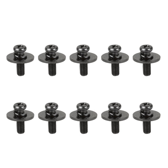 10 piezas de repuesto para tornillos de orejeta de batería, de metal, para instrumentos musicales, kit de batería, gancho de garra de oreja, accesorio de tornillo de montaje, color negro