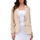 thumbnail image 1 of BLAZER DE MUJER INSPIRE CHIC CON CUELLO CON MUESCA Y MANGAS LARGAS, CHAQUETAS DE TRAJE DE TRABAJO M BEIGE, 1 of 6