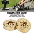 thumbnail image 3 of Poids de Roue en Laiton RC, Résistants à l'Usure Haute Résistance Faciles à Installer Adaptateur Hexagonal 2 Pcs Antirouille Réduisent les Secousses Inutiles pour Voiture Crawler, 3 of 7