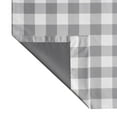 thumbnail image 6 of Your Zone Gingham Plaid Blackout Curtain Panel Pair, Set of 2, Gray, 37" W x 84" L, 6 of 7