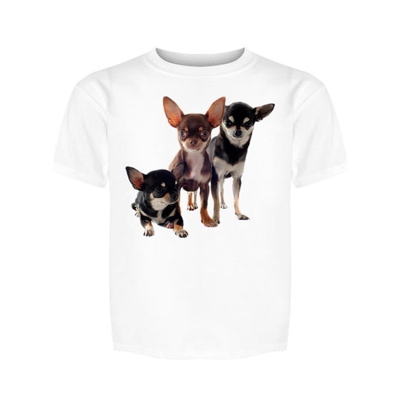 Cute Chihuahuas Sitting Tee Girl's -Image by Shutterstock