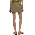 thumbnail image 6 of hirigin Women's Casual Mini Skirts High Waist Drawstring Hem Solid Color Cargo Skirts with Pockets, 6 of 7
