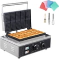 thumbnail image 1 of Commercial Waffle Cone Maker - Stainless Steel Nonstick Ice Cream Cone Machine with 360 Degree Rotation and Adjustable Temperature Control, 1 of 8