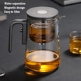thumbnail image 4 of Water Separation Tea Pot, Press Control Tea Pot Transparent Look  for Home, 4 of 7