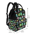 thumbnail image 2 of Daiia Geometric Dinosaur Large Capacity Baby Bag Waterproof Stylish Diaper Bag Mummy Backpack Adjustable Straps Diaper BagBaby Essentials Bag, 2 of 6