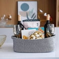 thumbnail image 5 of Rectangular Cotton Rope Storage Basket Toy Storage Basket Bathroom Storage Basket, B/YY, 5 of 5