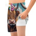 thumbnail image 4 of joogoo Highland Cattle Flowers Boys Swim Trunks Beach Swimsuit Shorts Boxer 5-6T, 4 of 8