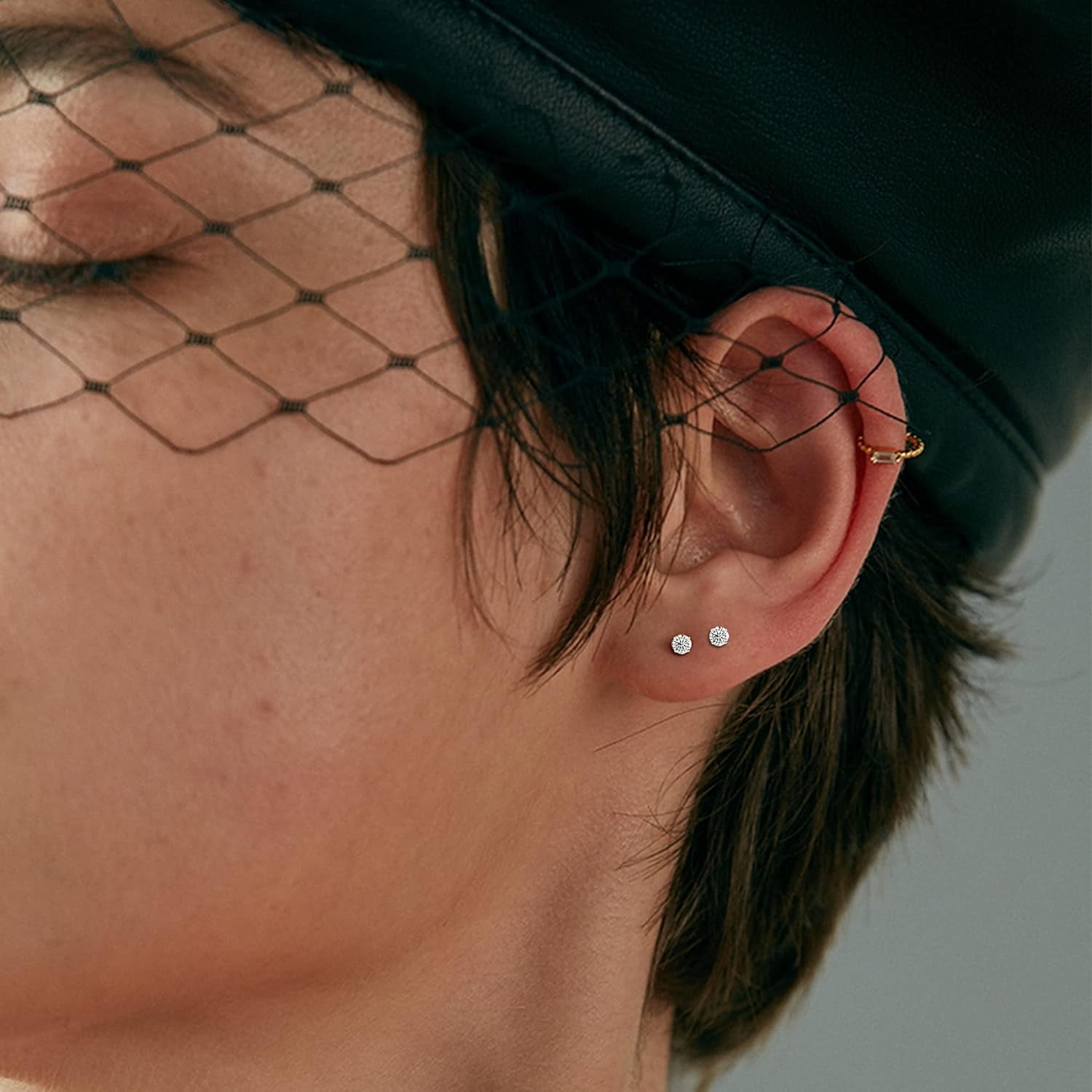 HSHDLDF Pairs 20G Cartilage Earring Stud for Women Men 316L