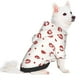 thumbnail image 2 of Fotbe Lips Kiss Sudadera con Estampado para Perros Pequeños – Suéter con Capucha para Mascotas, Tela Suave de Forro Polar con Bolsillo-X-Small, 2 of 7