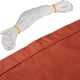 thumbnail image 5 of Toldo de vela de poliéster Oxford, tela naranja y roja, bloque UV, toldo para Patio, patio, parque, patio de juegos, césped, 12x12x12 pies, 5 of 5