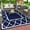 Blue, variant on Sun Resistant Outdoor Rug Washable Area Rug Ideal for Camping Deck Backyard Garden Balconys Pool Modern Home Decors Rug